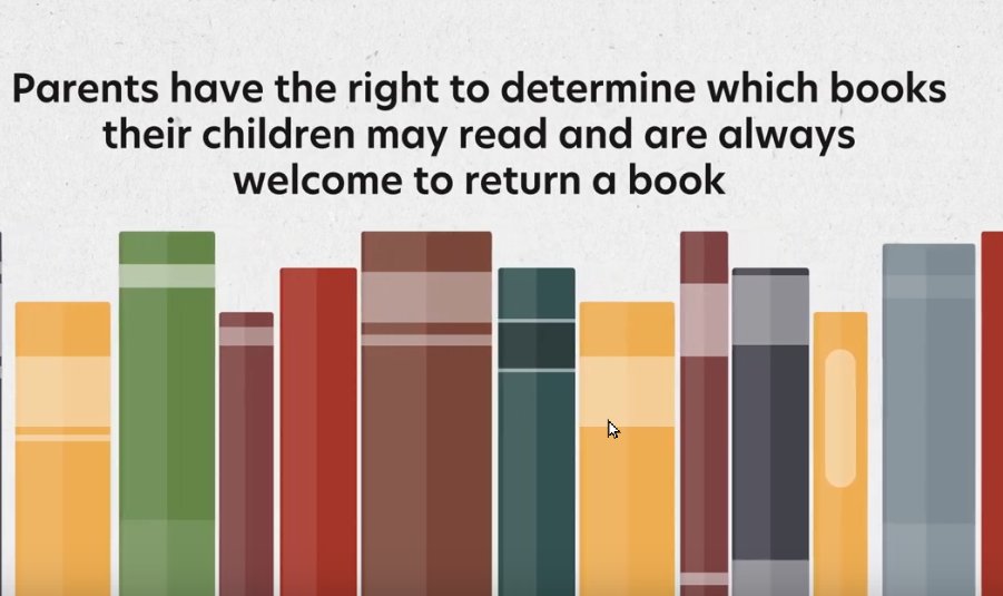 CoolGreenLoon's tweet photo. How exactly do parents exercise their "right to determine which books their children may read"? @wrdsb https://t.co/THbB26nBOi