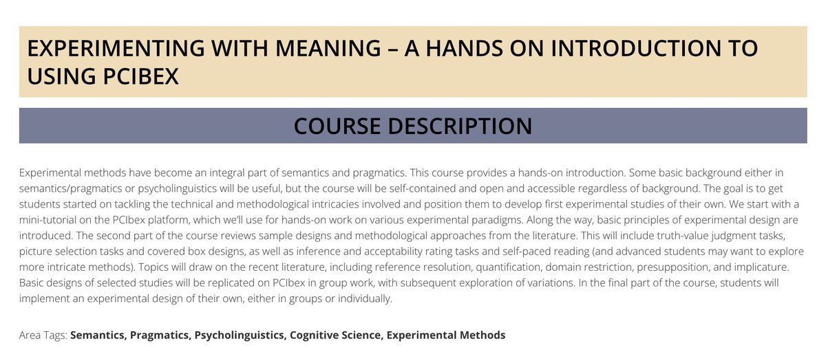 lingstitute2023's tweet photo. Do you PCIbex? At @lingstitute2023, we certainly do! “Experimenting with meaning - a hands on introduction to using PCIbex” https://t.co/NMXCHmPUXb Florian Schwarz https://t.co/L9E6c6xCmE https://t.co/gD7bqDU9oZ