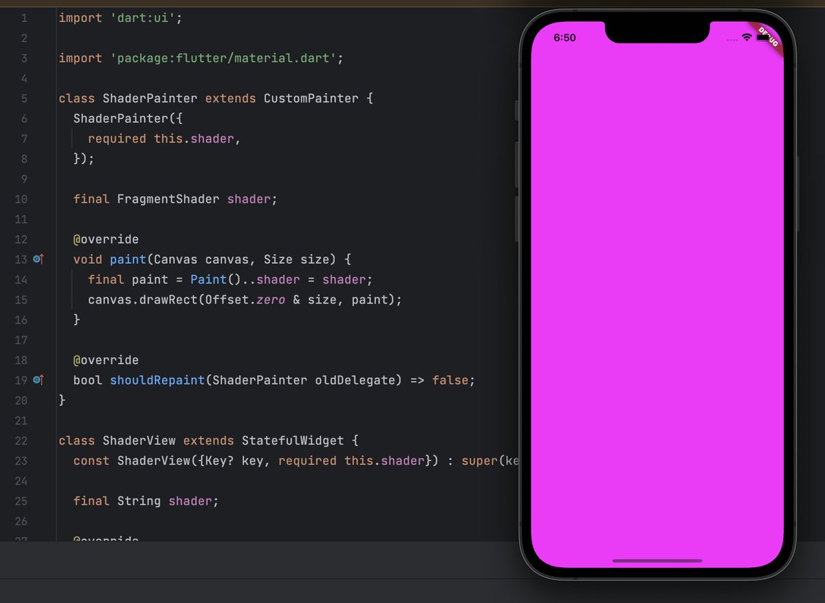 devolonter's tweet photo. Once a game developer, always a game developer! Even while building apps with Flutter, I can't stop feeling drawn to the magic of shaders #fluttershaders https://t.co/uZC28jjCHC