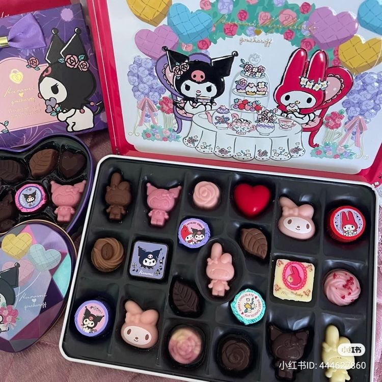 sanriodaily's tweet photo. my melody and kuromi chocolates 💫 https://t.co/Tm8HUJ4pY6