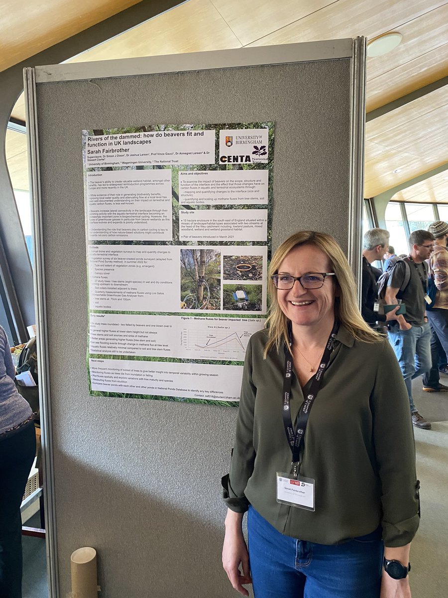 fluitans's tweet photo. Poised to answer difficult questions about #beavers and #GHG flux at one of our @ResearchNT beaver sites @sarfairbro shares her PhD work with #beaverconference2023 https://t.co/eUDuDtX1kS