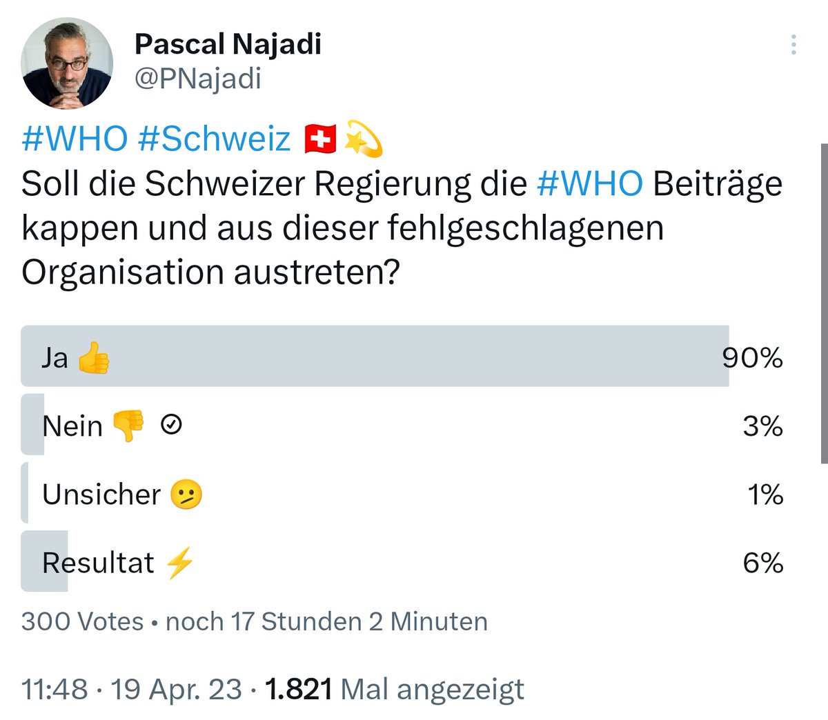 besserossi's tweet photo. #DummfragenAmAbend des 19.04.2023:

1) A, B und C: https://t.co/j6mRskXPyC

2) #Klimaaktivisti ❤️: https://t.co/0bu9nG3ydA

3) #Democrats: https://t.co/hHmMnkjVHJ

4) Nein. 👎: https://t.co/JsOqCvifHL

5) #Democrats: https://t.co/u73TkmSY8Q

Gerne Retweet. Danke. https://t.co/fgYRY1dC8r