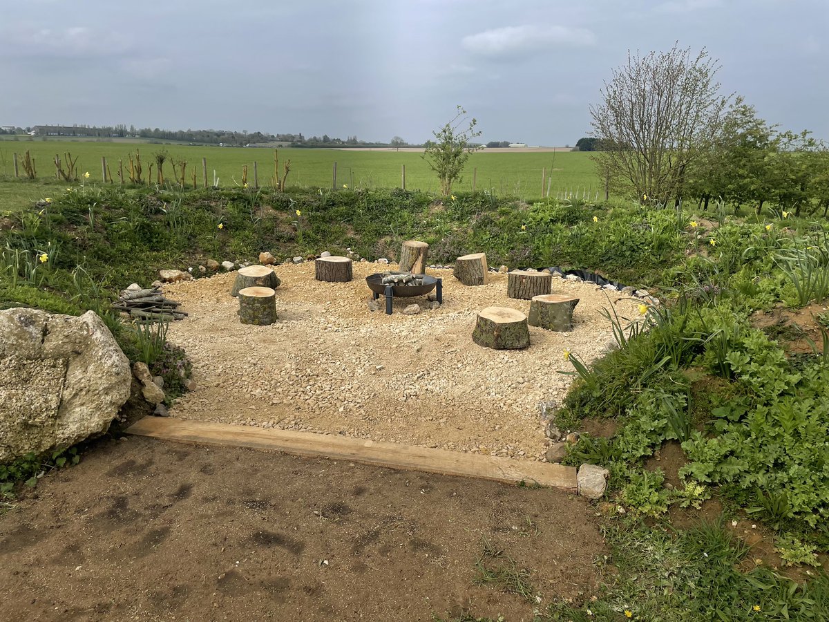 #Firepit #glamping #staycation <a href="/HanksRanch/">Hanks Ranch</a> Fire pit is ready #toastingmarshmallows #smores won’t be long now folks. Time for a beer and relax.