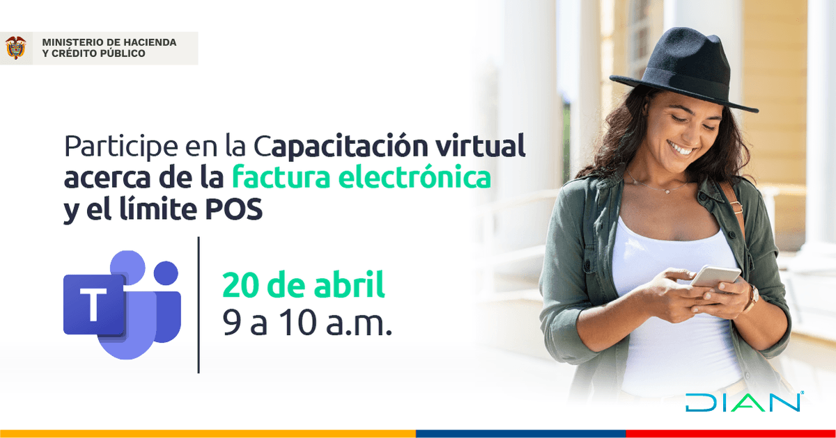DIANColombia's tweet photo. 🤓 ¿Sabía que que si la compra de un bien o un servicio supera las 5UVT, no se puede facturar con sistema POS? En ese caso debe expedirse factura electrónica de venta.

📲 Conéctese a nuestra capacitación aquí:
https://t.co/bHCc8keYek https://t.co/aZaQpZ1wib