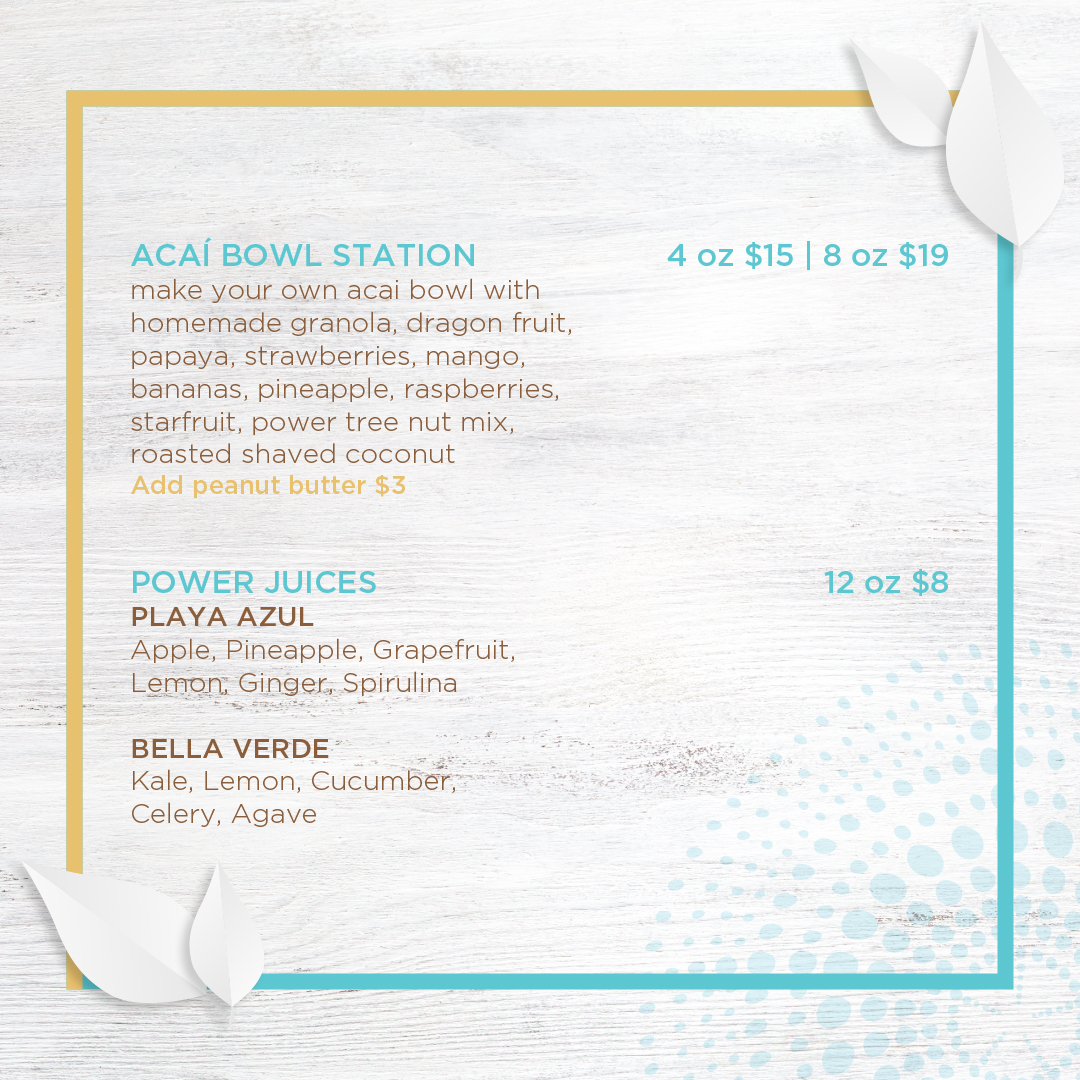 Make the world a healthier place one smoothie at a time! Join us at Sand Bar on April 22nd for a fun Smoothie Bowl bar and fresh juices. 🌍