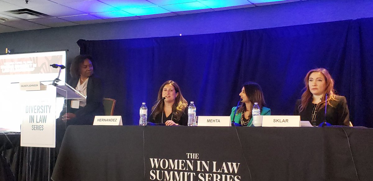 AngelaMsEsq's tweet photo. Happening now: Driving Diversity in Law &amp; Leadership's panel on Driving Inclusion through Environmental Social &amp; Governance Initiatives. @cfsummits @GEAppliancesCo @donalds_usa @DWTLaw @Ecolabs @MsEsqMag https://t.co/NEGVuUw6NP