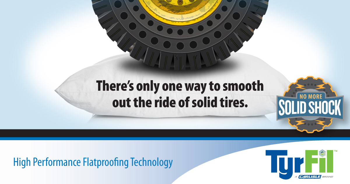 CarlisleTyrFil's tweet photo. Solid aperture tires on OTR equipment add excessive vibration to operators AND Equipment. TyrFil polyurethane filled tires transfer the lowest G-force vibration of all flatproofing systems and still provide a smoother ride. https://t.co/d0McEPxH37 https://t.co/vNQFN9SvLx