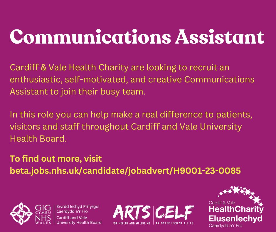 📣We have an exciting and new opportunity to join the team! We're recruiting a Communications Assistant.📣

To find out more, and apply, visit beta.jobs.nhs.uk/candidate/joba…