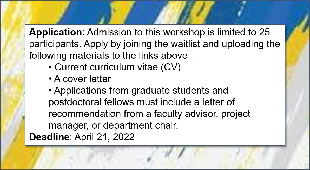 umpsid's tweet photo. ** DEADLINE EXTENDED **
** Applications due April 21st, 2023 **

PSID Data User Workshop
Ann Arbor, MI
June 12-16th, 2023

Join @ICPSRSummer Waitlist:
https://t.co/ggdo4Vj67e

Upload @umpsid Workshop Application Materials: https://t.co/1FsjqVJu5O https://t.co/1Am7bpvqyX