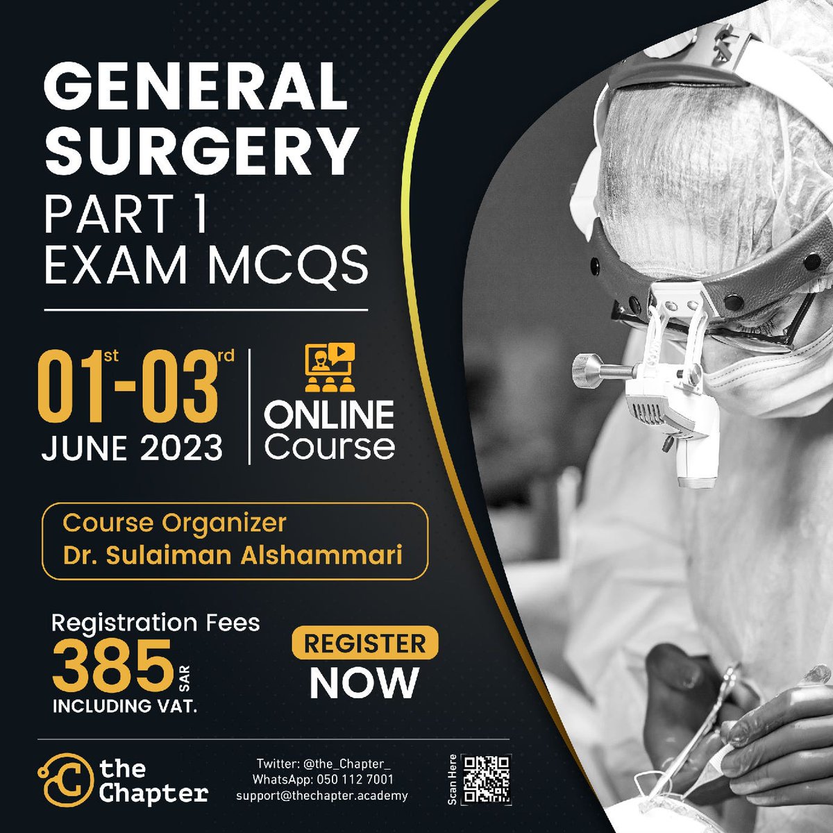 the_Chapter_'s tweet photo. Prepare for the General Surgery Part 1 exam with confidence!
With our new online course launching on June 1
"General Surgery Part 1 Exam MCQs Review"
Don't miss this opportunity.
Enroll now: https://t.co/4RqzuLgRME
#GSExam #TheChapter #GeneralSurgery https://t.co/mir1r9ca2G