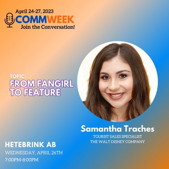 CSUF_CommWeek's tweet photo. Don’t miss out on the opportunity to network and learn from industry professionals at this year’s Comm Week Event!

These are a few more of our guest speakers that will be attending next Wednesday April, 26th!

We’re so excited to see you there! #csufcommweek2023 🐘🍊 https://t.co/x9lh7QekhU
