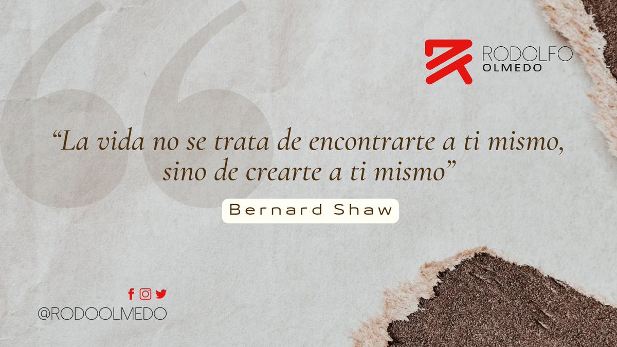 rodoolmedo's tweet photo. Pon tus objetivos, crea tus hábitos, crea tu personalidad, cuando LOGRES CREARTE, sólo después de eso, podrás encontrarte.
#TransformandoMentes #CeroExcusas #Motivacion https://t.co/iymL6lfbmr