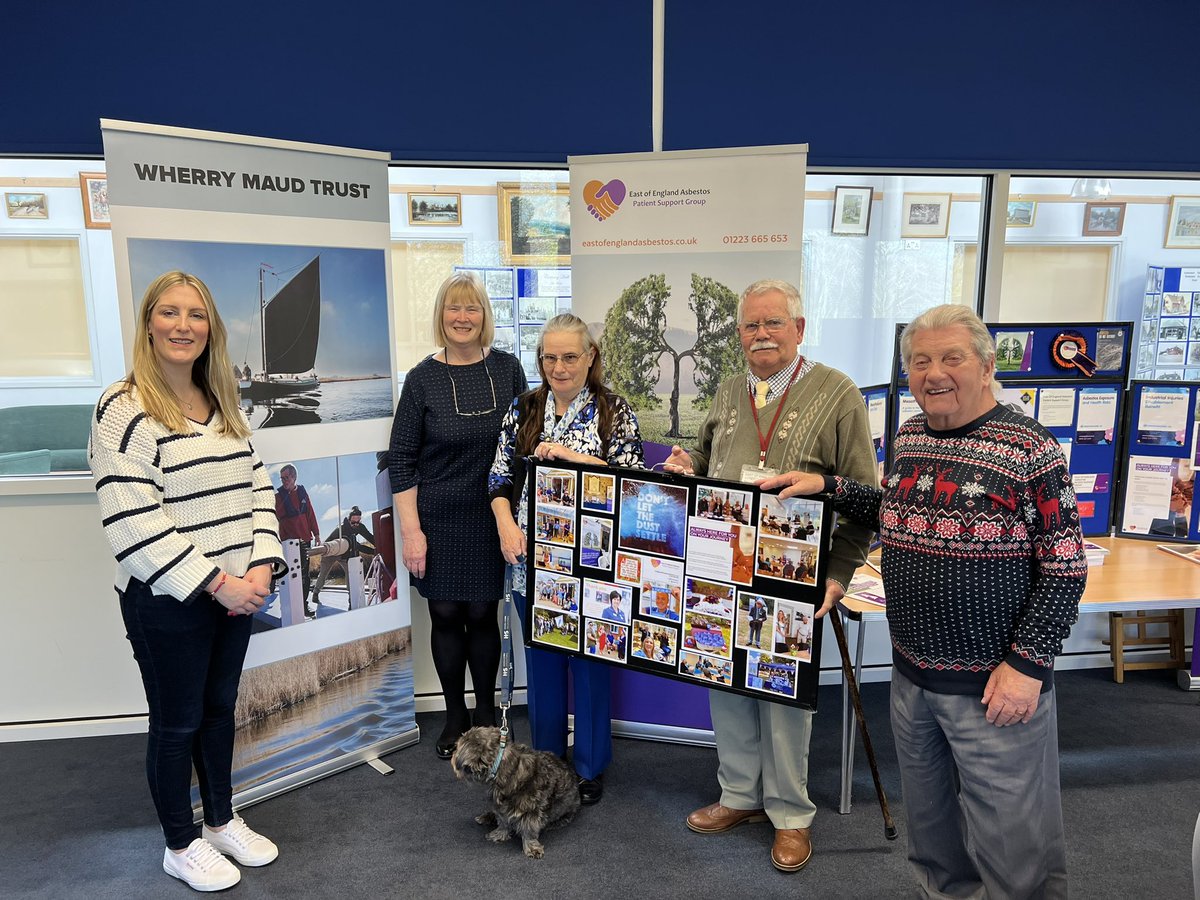 EEAsbestos's tweet photo. Really interesting talk at @EEAsbestos #Norfolk #Costessey coffee morning, thanks Linda Pargeter of the Wherry Maud Trust @MaudTrust Keeping Broads history alive! ⛵️ great to share  this beautifully restored sailing Wherry with our f2f &amp; virtual guests bringing people together 🧡 https://t.co/l9ThuZgaFa