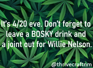 thrivecraftnm's tweet photo. Happy 420 Eve!

Check out our website for additional information involving sales ALL WEEK LONG!
Link in our bio 🔗 https://t.co/745NELespB