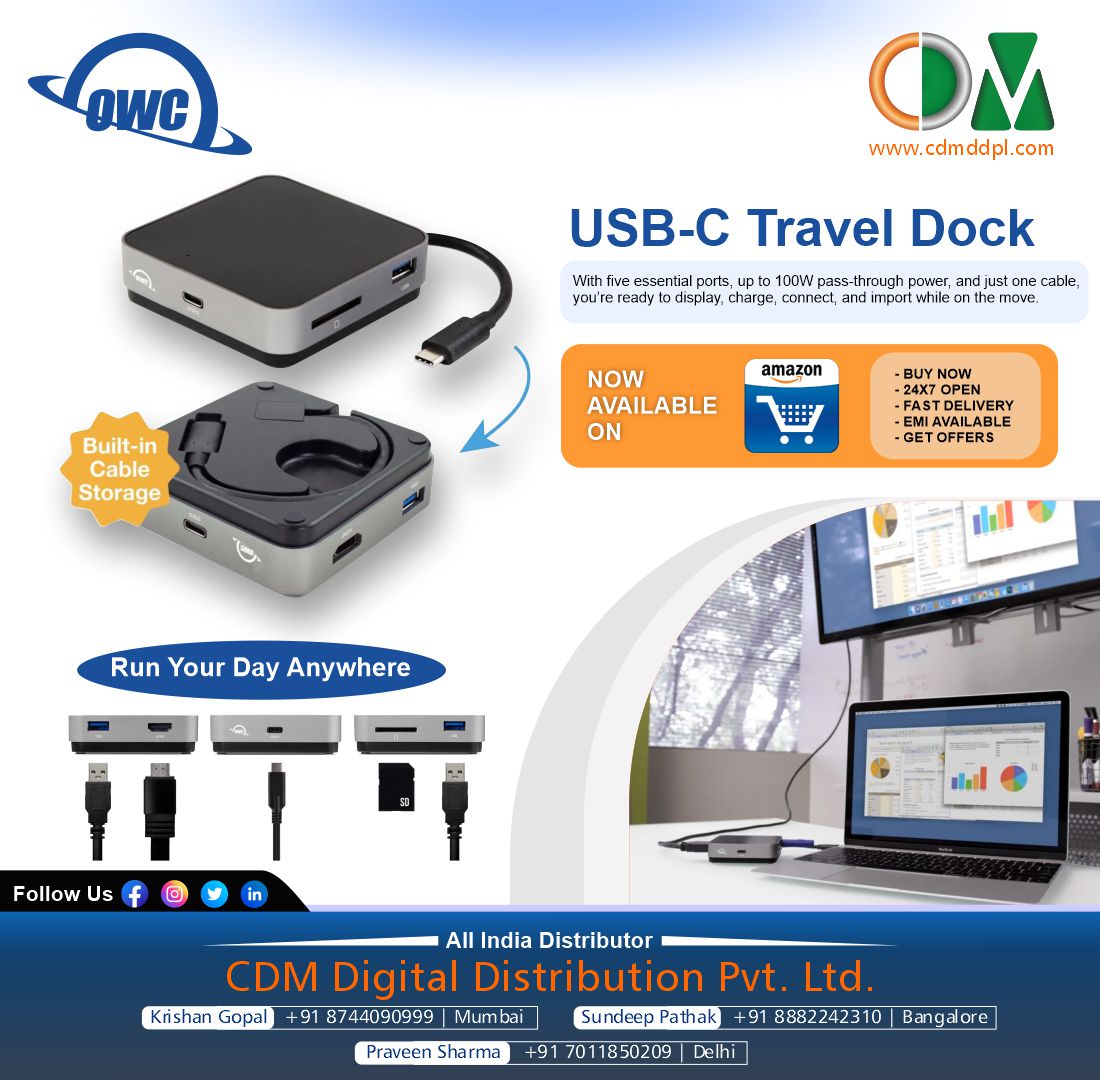 CdmPvt's tweet photo. USB-C Travel Dock...
For Product Link Click:
https://t.co/81MIP1sJQA
Now Available On Amazon
https://t.co/aMaq3d2emR...
#OWC #dock #traveldock #USB #usbc #adapter #HDMI #ChargeOn #connect #HDMIport #SD #SDCard #SDcardreader #cdmtechnologies #cdmgroup #cdmts https://t.co/mxilZ4TWiV