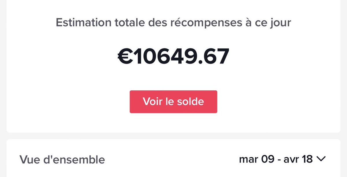 maadalys_'s tweet photo. Jai fait 10000 € avec un seul compte en seulement 30 jours!🤑

🎁Je t’offre les niches les + adaptées 
pour avoir autant de chances d’obtenir les mêmes résultats que moi !✅

👉Pour le recevoir il te suffit de : 

RT / Commente « tiktok »
Follow Pour que je t’envoie le document https://t.co/8pYzPt9OFN