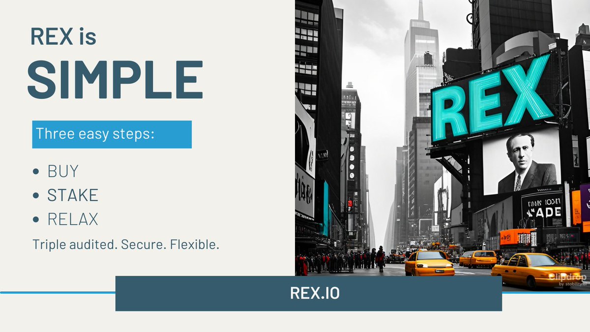 rex_token's tweet photo. Busy lifestyle?  No problem.  REX crypto's investment strategy is designed for simplicity and ease.  

Buy, stake, and watch your investment grow while you focus on other things. 

#xrx #crypto #busylifestyle #passiveincome #defi https://t.co/7SJkTFV26W