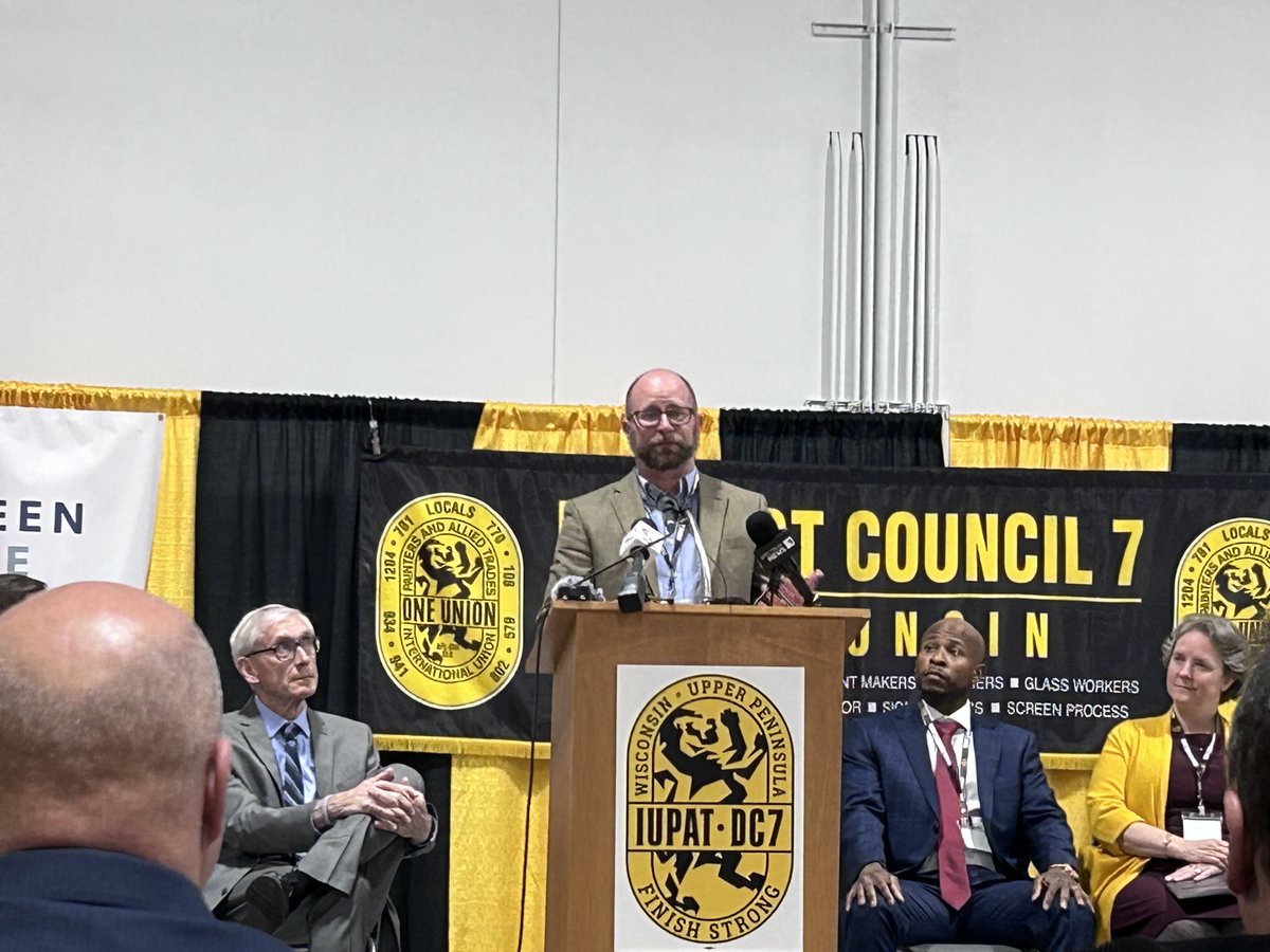 BGAlliance's tweet photo. #ICYMI, we joined @GovEvers, @GoIUPAT, and several WI Mayors to discover how federal investments can create good-paying union jobs across #TheBadgerState. https://t.co/Tnlt7Kxz6c https://t.co/sEB9HNmBrn