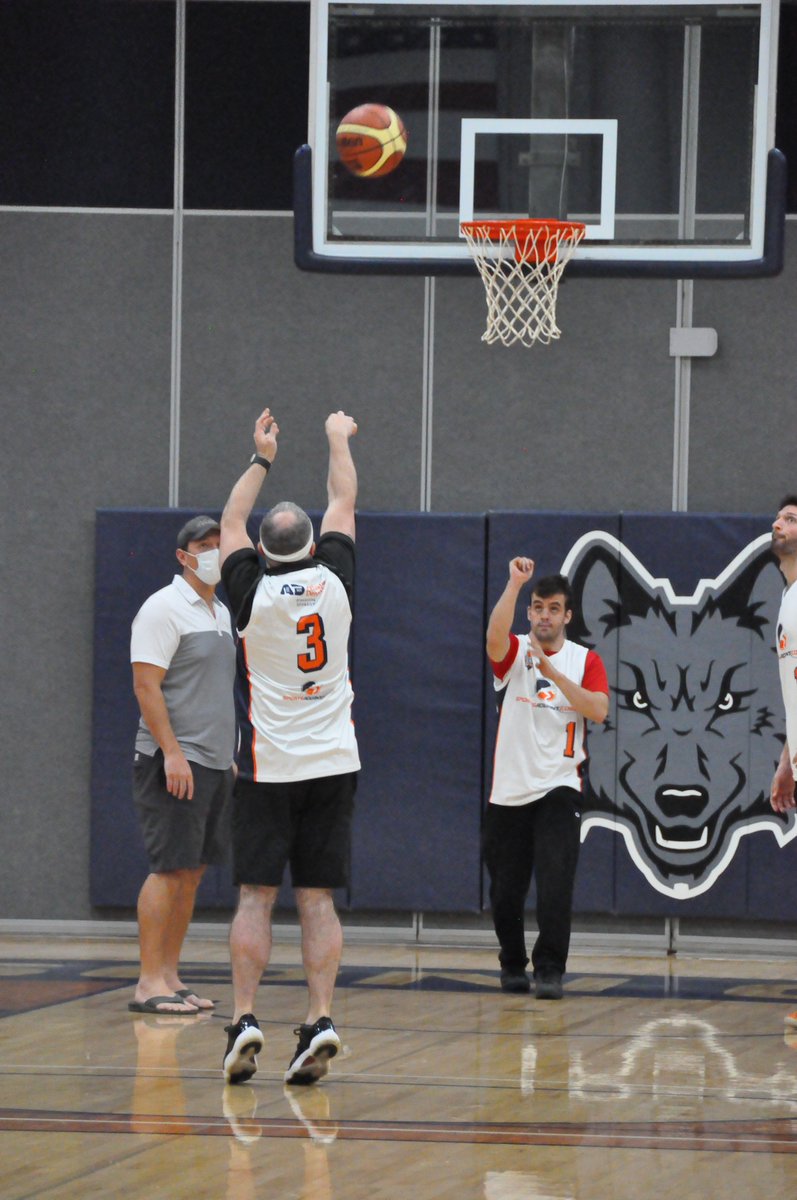 MollyJimESPN's tweet photo. Thanks again to our friends at @EasterSealsWI for having us back for the annual Celebrity Basketball Game!  

We're a couple of sharpshooters from the free throw line.. 🏀 https://t.co/tQypvmZ2HU