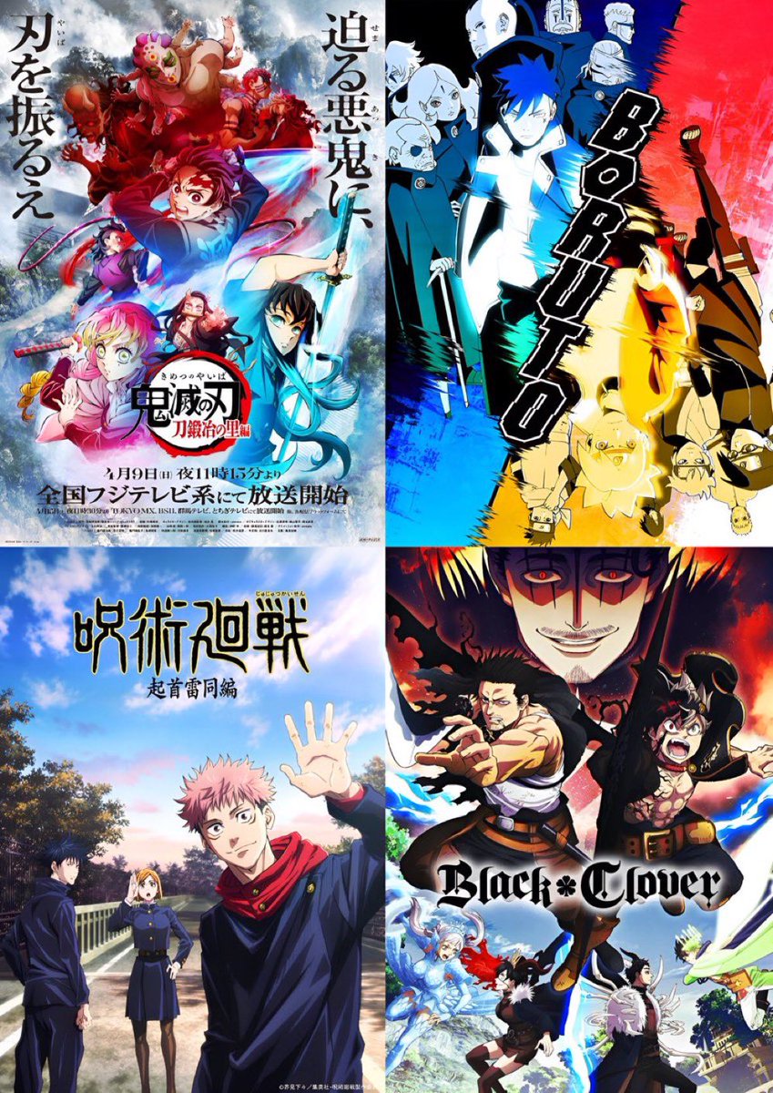 How would y’all rank these 4 New Gen animes?
