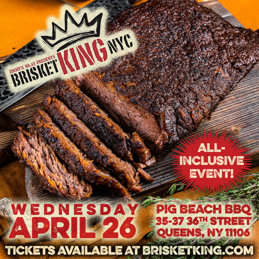 tastefulgirlnyc's tweet image. Join the #BrisketKingNYC on April 26th at @PigBeachNYC and witness BBQ legends compete for the crown! Enjoy all-inclusive tastings, drinks and 10+ years of BBQ excellence. Get your tickets now! brisketking.com 
#BBQ #Pitmasters #FoodieEvent #queens
#NYC