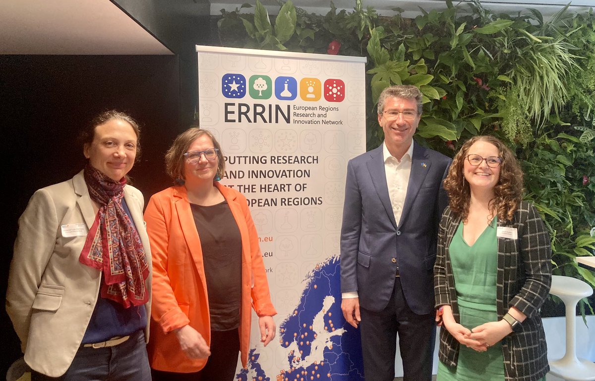 Feeling grateful to be part of the <a href="/ERRINNetwork/">ERRIN Network</a> after an insightful afternoon sharing views on how we add value through EU innovation collaboration, and discussion with <a href="/lemaitre_eu/">MarcLemaitreEU</a> - who share’s our view ‘if you think research and innovation in Europe you need to think regions!
