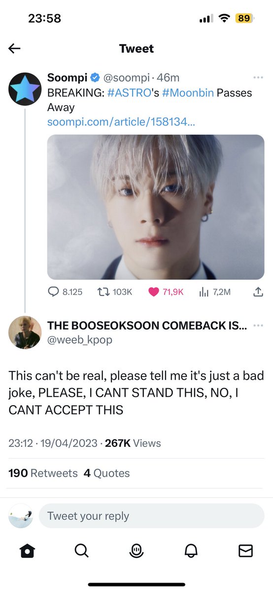 vel_n2's tweet photo. So heartbreaking when reading these words. More than anyone, i know that feeling: shock, unbelievable, upset, break down & begging. My idol had a story like that. Just wanna hug all of #Astrofan and share with you my sincere sadness, please be strong & stay with other members! ❤️🩹 https://t.co/ZTaFoBw2Gc