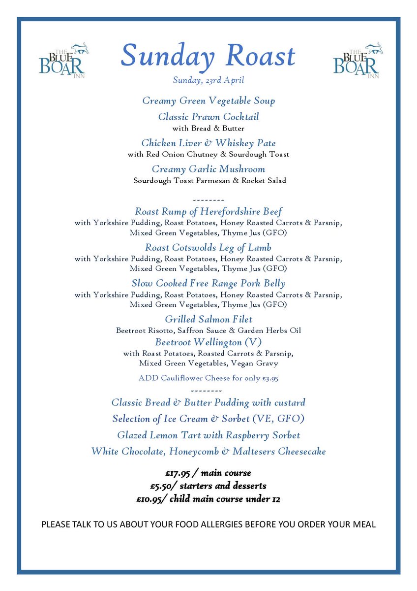 The Blue Boar Inn tweet media