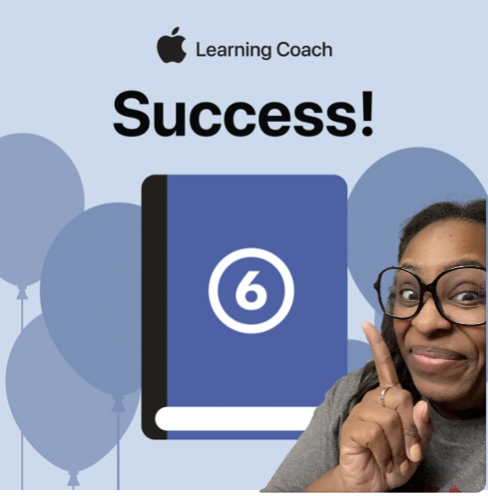 Just finished my Apple Coach Experience. Waiting to hear if my portfolio is approved🤞🏿. If you haven't already, check out Apple Coach Certification.  #AppleLearningCoach #inspiredbycoaching