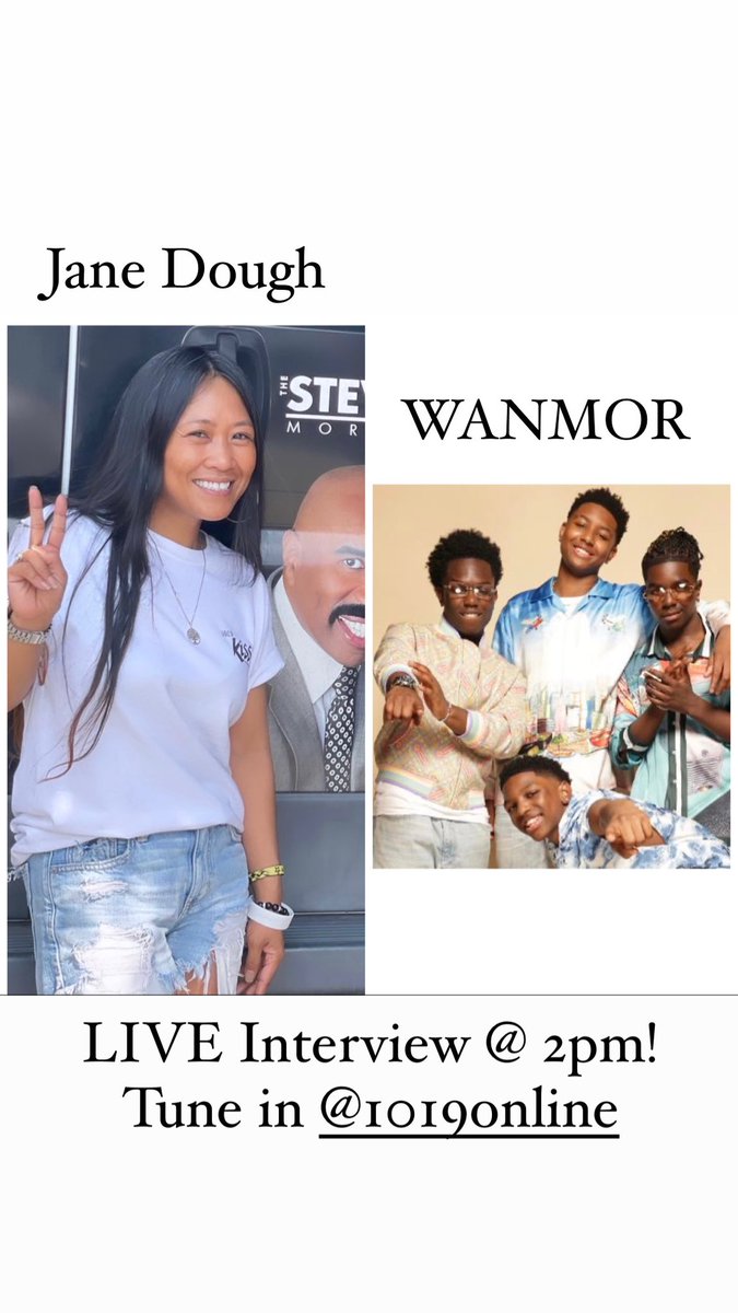 Follow us on Instagram at @1019Online and join the LIVE interview with <a href="/WanMorOfficial/">WanMor</a>