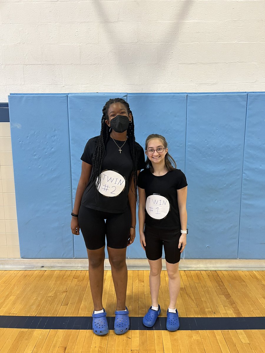 Happy twin Tuesday y’all! Here is 2/4. LETS GO FRESHMAN!!!! 💛 <a href="/lewis_sga/">J. LEWIS HS SGA</a> (Thing 1… I mean… twin 1 and twin 2 are here to win some points.) #lancerspirit26
