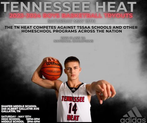 Building off back-to-back 29-win seasons and a 2022 Class 2A National Championship, the Heat Boys are looking to engage interested homeschooled and future homeschooled athletes to add to their talented 2023-2024 roster.  To learn more, reach out to Coach Joe Bond at 615-587-8780.