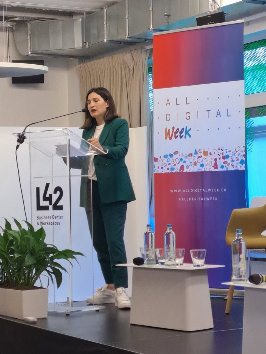 AllDigitalEU's tweet photo. We are proud to be members of the @lllplatform family. General Secretary @BrikenaXhomaqi underlines the mutual support Digital Education & Lifelong Learning can give each other. Learner-centred approaches further participation & ensure that no-one is left behind. #ALLDIGITALWEEK https://t.co/b8y2QyOY2u