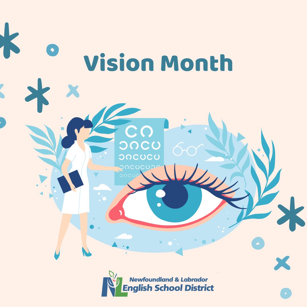 NLSchoolsCA's tweet photo. #VisionMonth is celebrated every year in May to stress the importance of the health of our eyes. Make sure you take care of your eyes and have routine checkups with an optometrist @NLEyeDocs https://t.co/xHSsOIdjyH