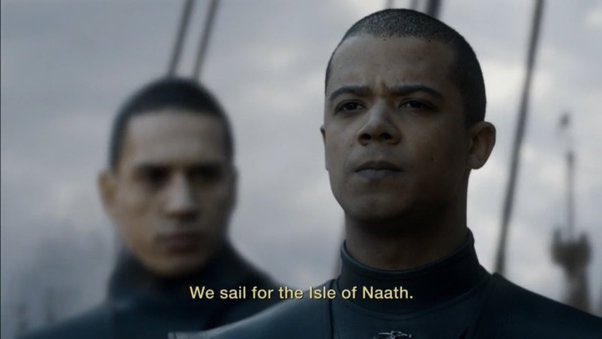 westerosies's tweet photo. The Isle of Naath where Missandei is from carries a fatal disease called the Butterfly Fever. Anyone who isn’t native to the island dies if they stay longer than a day.

So when Grey Worm and the other Unsullied sail for the Isle, they are essentially sailing to their death. https://t.co/Y4LtQrt7WY