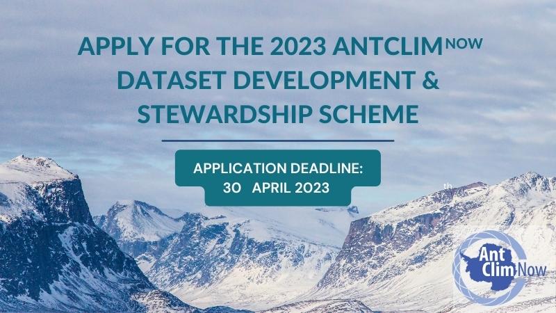 Deadline for our Dataset Development and Stewardship Scheme is coming up soon. See more details on how to apply on our website: scar.org/scar-news/antc…