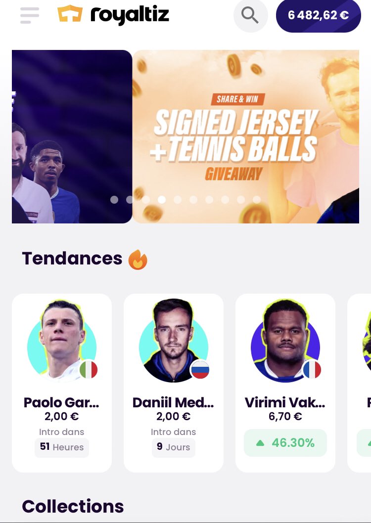 royaltizrugby's tweet photo. En 11 mois je suis passé de 700€ à 6400€ soit presque x10 🔥
En 6 jours mon wallet a prit 353€ 📈
Le tout en ayant placé plus de 80% de mon investissement sur des talents LP à fort potentiel

Et toi ça donne quoi ? 

Rejoins-moi sur Royaltiz ici 👇🏼

https://t.co/YuSRWT6BTN https://t.co/qpIe02dzUK