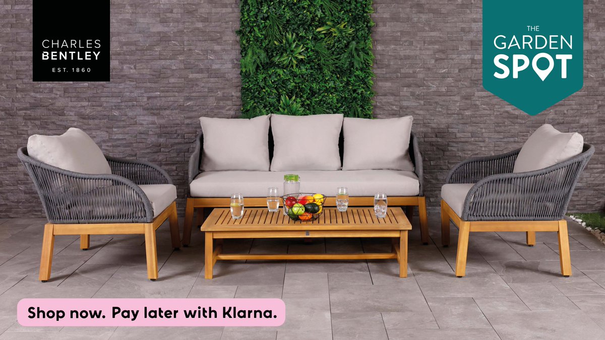 The Garden Spot Now Open! The ultimate spot to discover your garden’s potential. Create your perfect haven with our gorgeous garden furniture &amp; accessories. Shop now: bit.ly/3URU4KG #TheGardenSpot #Garden #Home #Spring #Summer #CharlesBentley