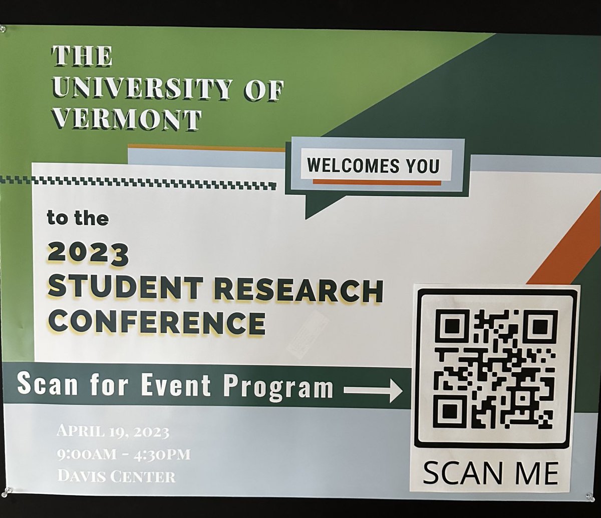 It’s here!! The annual ⁦<a href="/uvmvermont/">University of Vermont</a>⁩ Student Research Conference with over 200 presentations. See you in the Davis Center! ⁦<a href="/UVMFOUR/">UVM FOUR</a>⁩