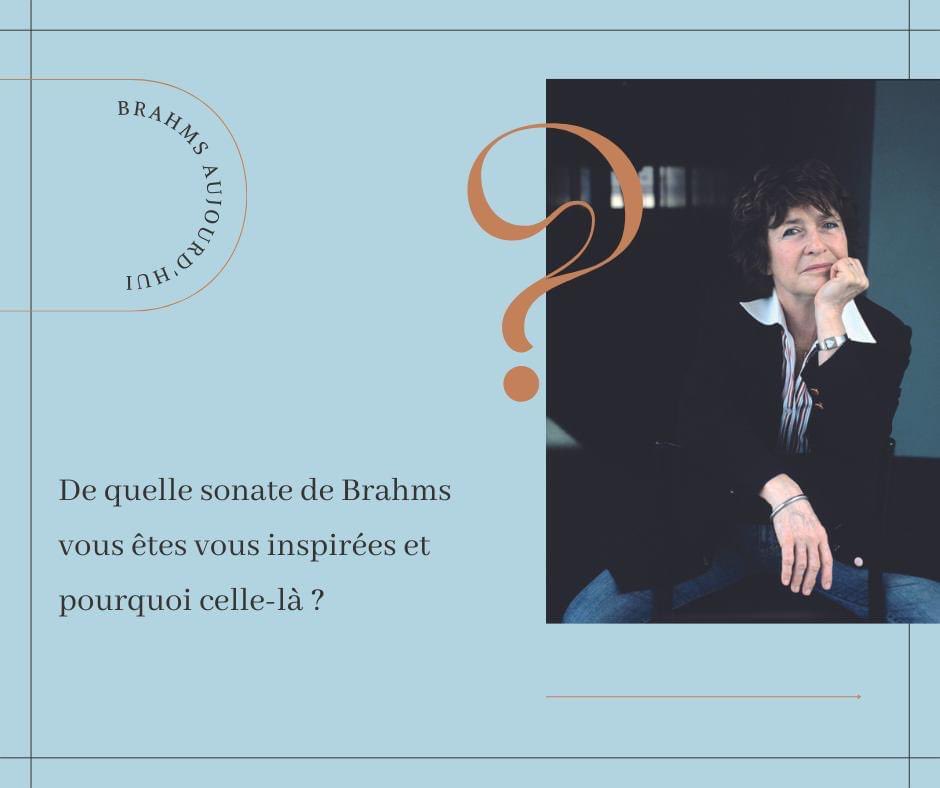 DesEquilibres13's tweet photo. 👉 Interview Brahms Aujourd'hui

Pour le concert Brahms Aujourd'hui, les compositeurs Philippe Hersant, Graciane Finzi et Nicolas Bacri ont tous les trois écrit une pièce basée sur une des sonates de Brahms.

Laquelle ont-ils choisi ? 

Aujourd'hui : Graciane Finzi ! https://t.co/UGF93qOH0q