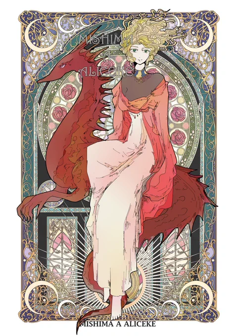模様と幻想の女性たちです #再掲したらフォロワーが増えるらしい 