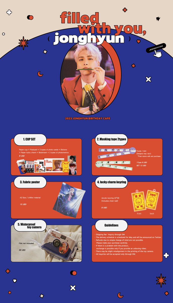 ˚ ☁ ˚｡⋆｡
𝘧𝘪𝘭𝘭𝘦𝘥 𝘸𝘪𝘵𝘩 𝘺𝘰𝘶,

⁕ Contact DM for overseas shipping and G.O.

04.19(wed) - 04.30(sun)