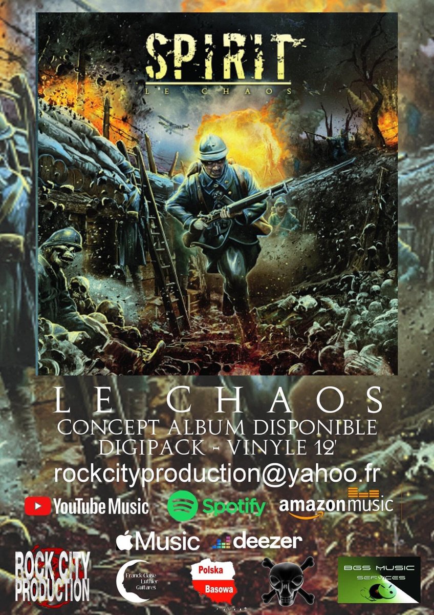 SpiritMetalBand's tweet photo. SPIRIT « Le Chaos »!!!!! 

Get yours : promo and CDs rockcityproduction@yahoo.fr

Or order at https://t.co/B14LWIP2HP

#spirit #LeChaos #heavymetal #frenchheavymetal #frenchhardrock #rockcityproduction #bgsmusic #polskabasowa #skullstrings #jesuisleprophete https://t.co/QCUvHb0uGW