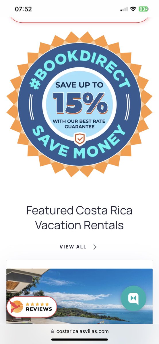 Save when you #bookdirect with us for your next vacation rental in Costa Rica #str 
costaricalasvillas.com