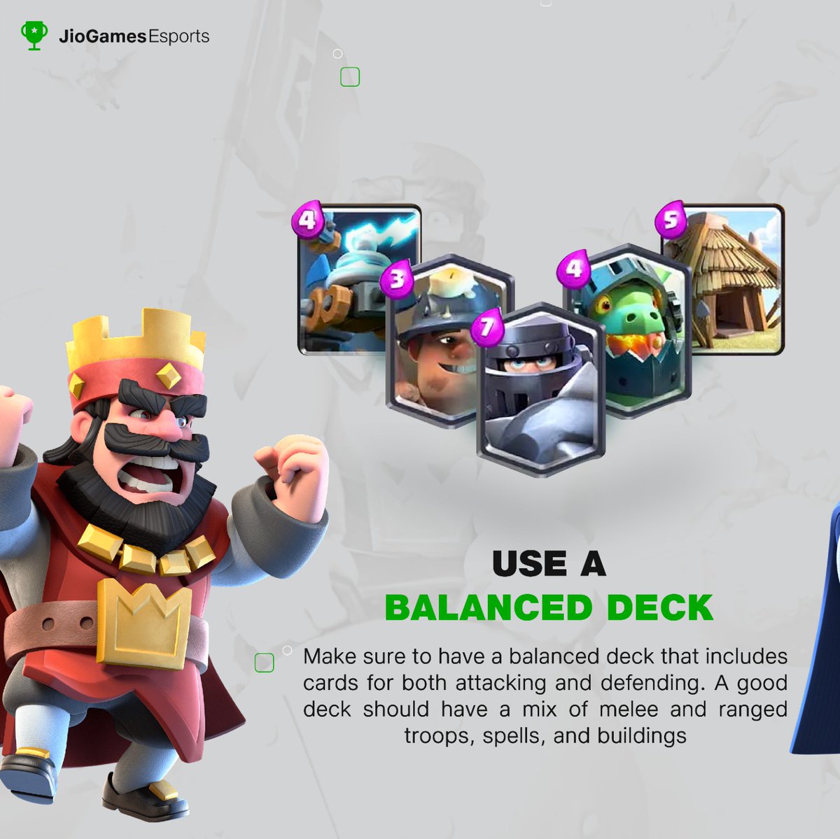 JioGames's tweet photo. Unlock the secrets of #ClashRoyale with these pro tips ๐๏ธ๐ฅ
Participate in the #JioGamesChallengersSeries tournament now!
Link here - https://t.co/orkgNCIlPL
#Esports #Gaming #IndianGamingCommunity #IndianGamer #EsportsIndia #CompetitiveGamer #gamingcommunity #Competition #fun https://t.co/MXf4yxuzeV