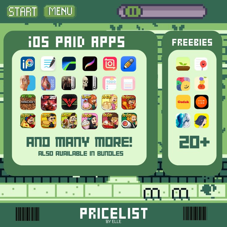 ellea_na's tweet photo. ㅤ
    🐸  hello loves! this is elle previously 
@elle_eana selling cheap and affordable premium accounts and ios paid apps. 

🧾 mop: gcash maya paypal load 
🌱 check my bio for other information 
💌 dm me for orders and concerns https://t.co/up3hvvrsdU