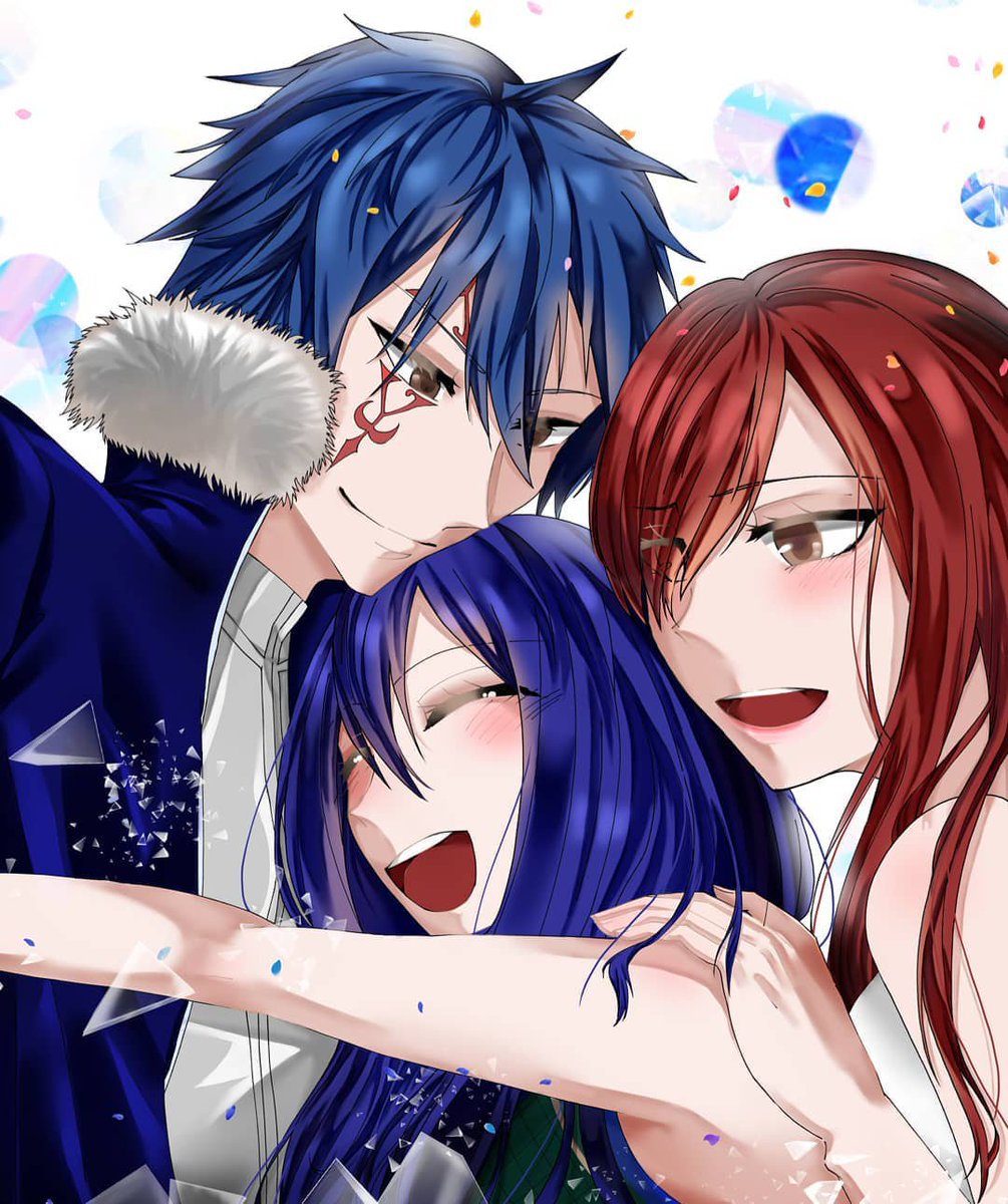 My dear Erza \u0026 daughter are coming up to hug me we are happy family, image size:1005x1200