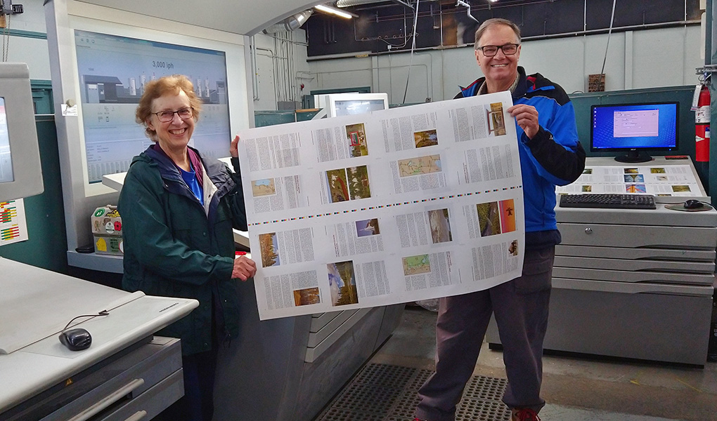KarpanParkland's tweet photo. An exciting day as we did press checks at Houghton Boston printers in Saskatoon for our latest travel book - a Revised Edition of Saskatchewan's Best Scenic Drives. https://t.co/PdCYIWVvFz  Copies will be available early May. #SaskBooks #ExploreSask #creativesask #TMACtravel https://t.co/Ju52rpVhCZ