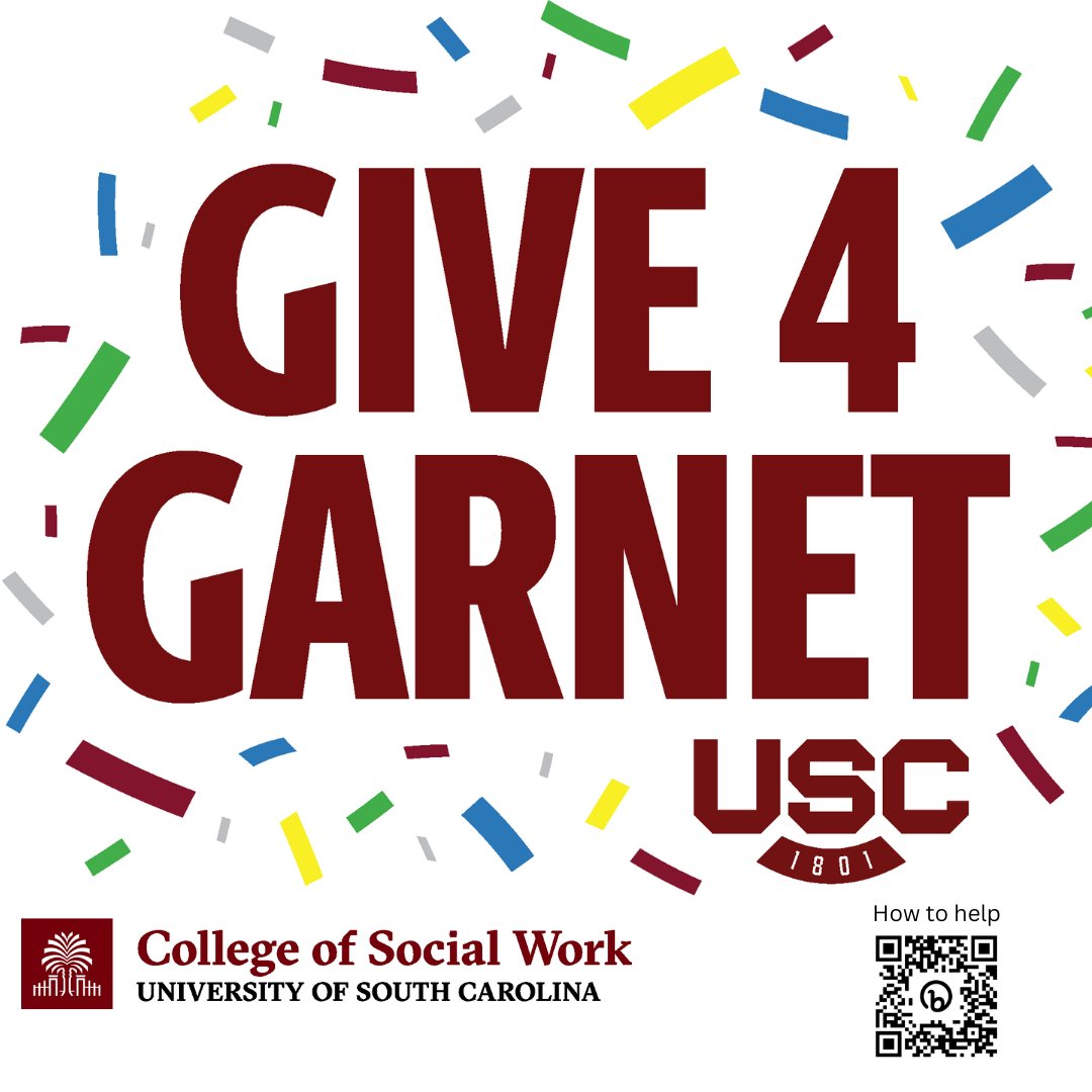 uofsccosw's tweet photo. Helping others is a social worker's superpower. Here's professor Candace Morgan on how you can support the next generation of social workers help others. https://t.co/uuCVqIlqkc Make your gift to @uofsc's #Give4Garnet! #gamecocksgive https://t.co/FcrCfS8iP2