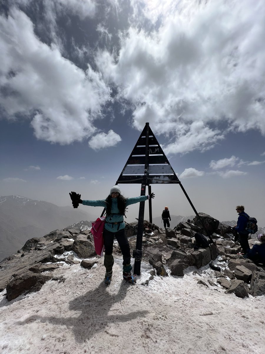 haasanthi's tweet photo. From the highest point of Morocco  - Mount Toubkal at an altitude of 4167m. Toubkal is also the highest peak in Northern Africa and Atlas mountain range. 

#mountaineering #mountains #highestpeaks https://t.co/Cjj5lwmuF7